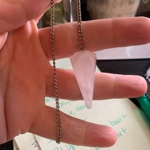 40. Rose Quartz Pendulum